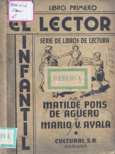 21_CU_BNJM_Pons-Ayala_lector-infantil-libro-primero_LaHabana_1937_Portada